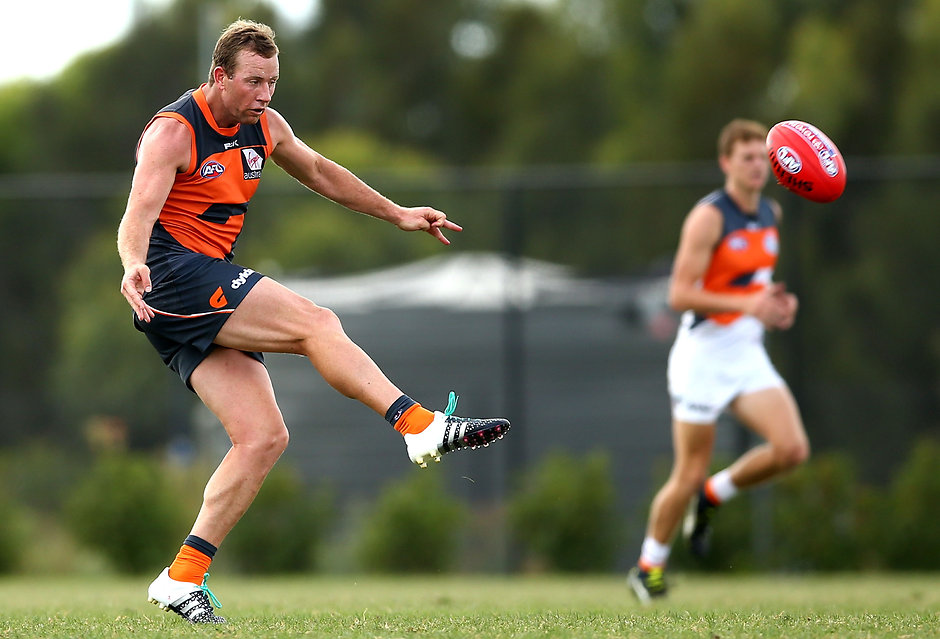 AFL 2016 Training - GWS Giants Intra-Club Match Steve Johnson has had his best pre-season in six years and can recapture his best form with his new club, according to teammate Devon Smith - ${keywords}